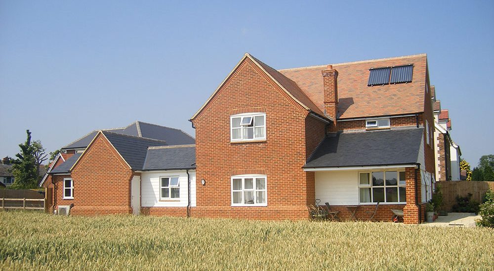 Duel aspect windows to the living room benefit from countryside views.