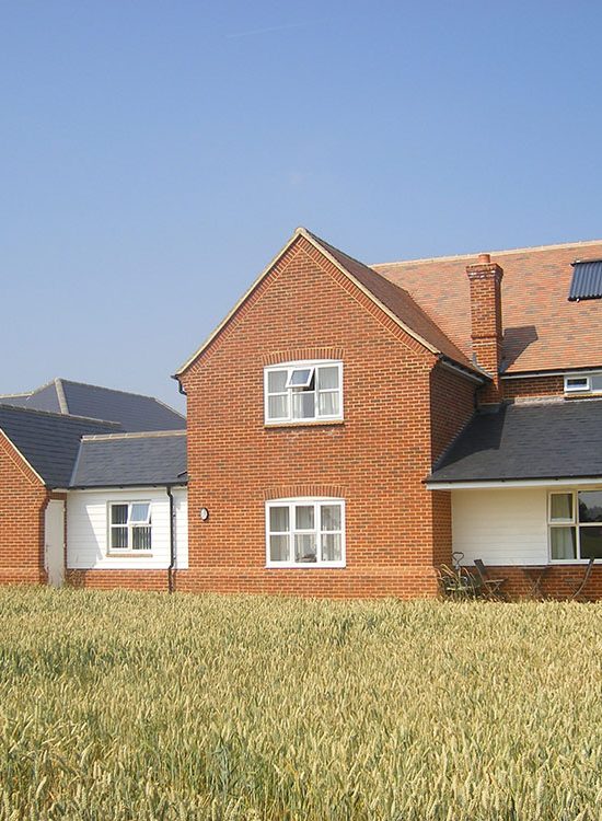 Duel aspect windows to the living room benefit from countryside views.