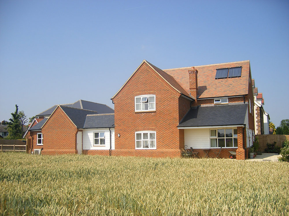 Duel aspect windows to the living room benefit from countryside views.